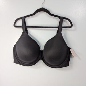 Auden Women's Black Full Coverage T Shirt Bra 46DD